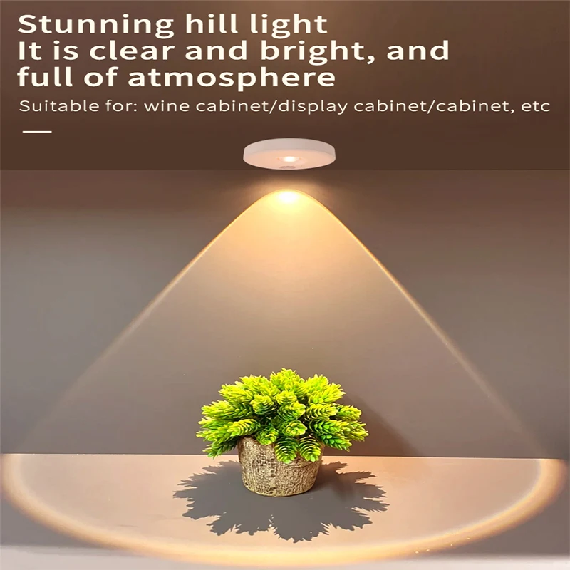 C2 Motion Sensor LED Night Lights 3in1 USB Rechargeable Spotlight 3 Color Wireless Night Lamps for Home Corridor Bedroom
