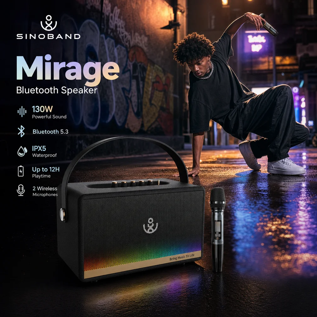Wholesale BMTL Mirage 130W Home Theater Sound System BT Woofer Speaker Wireless Party Speaker Mini Music Player RGB LED Light