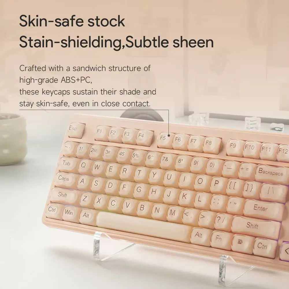 FURYCUBE 108 Keys RGB Backlight Liquid Foundation Shape Keyboard Wried+2.4Ghz+Bluetooth Tri-Mode Wireless Keyboard