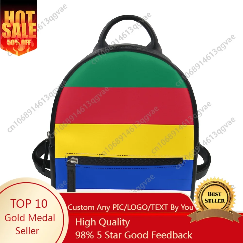 Support The Druze Druze Star Custom Backpack Purse Women Carter Schoolbags Double Shoulder Bag Mini Daypack Leather Travel Bag
