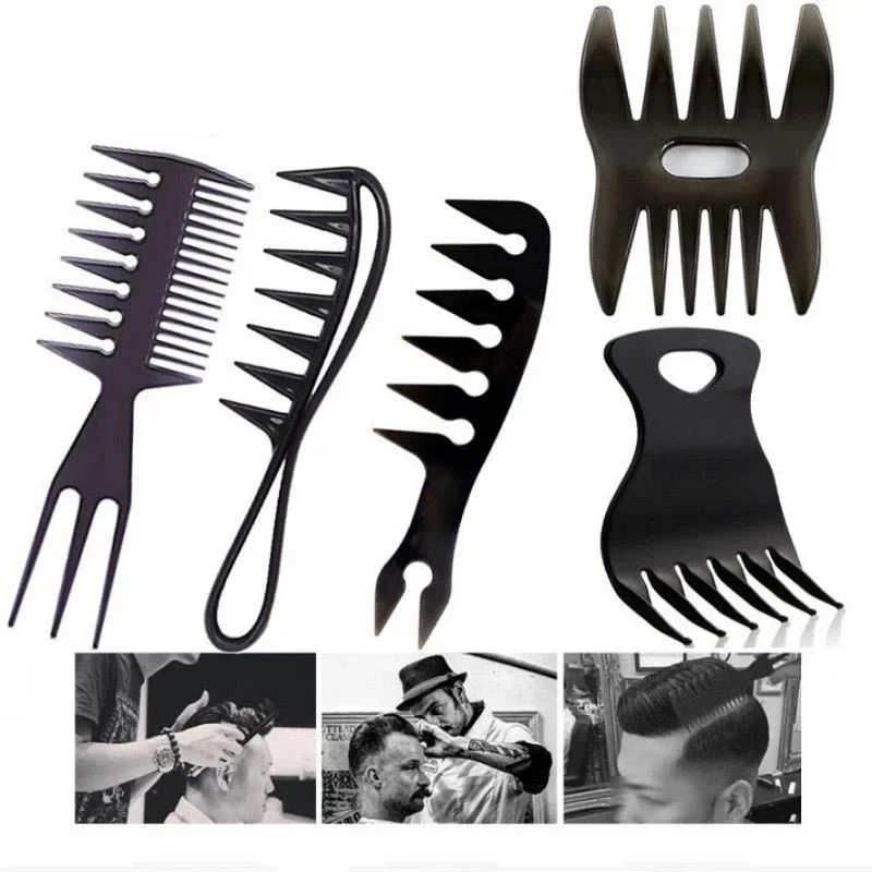 Hot  Men Hair Comb Barber Professional Hairdressing Wide Tooth Hair Brush Men Combs Hairstyle  Man Barbershop Hair Styling Tools