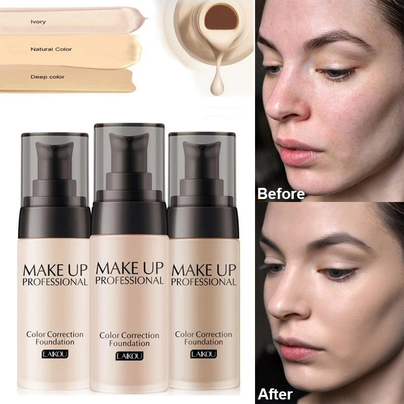 Professional Makeup Base Face Liquid Foundation BB Cream Concealer Moisturizer Oil-control Whitening Waterproof Cosmetic T0789