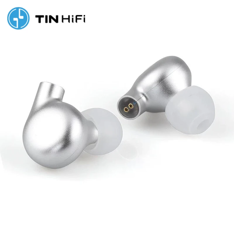 TINHIFI C5 Earphones Planar & Balanced Armature Headphones 360° Ergonomic Design Earbuds HiFi Grade Silver-Plated Cable Headset