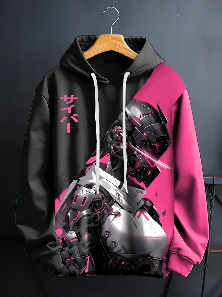 New Fashionable and Interesting 3D Pattern Sports Hoodie for Girls, Y2K Style Men's Warm Street Jacket for Autumn and Winter 6XL