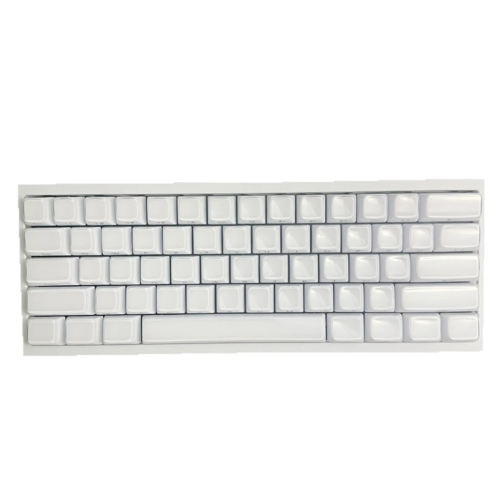 Jelly crystal keycap side engraved silky texture, suitable for magnetic axis mechanical keyboard small full set