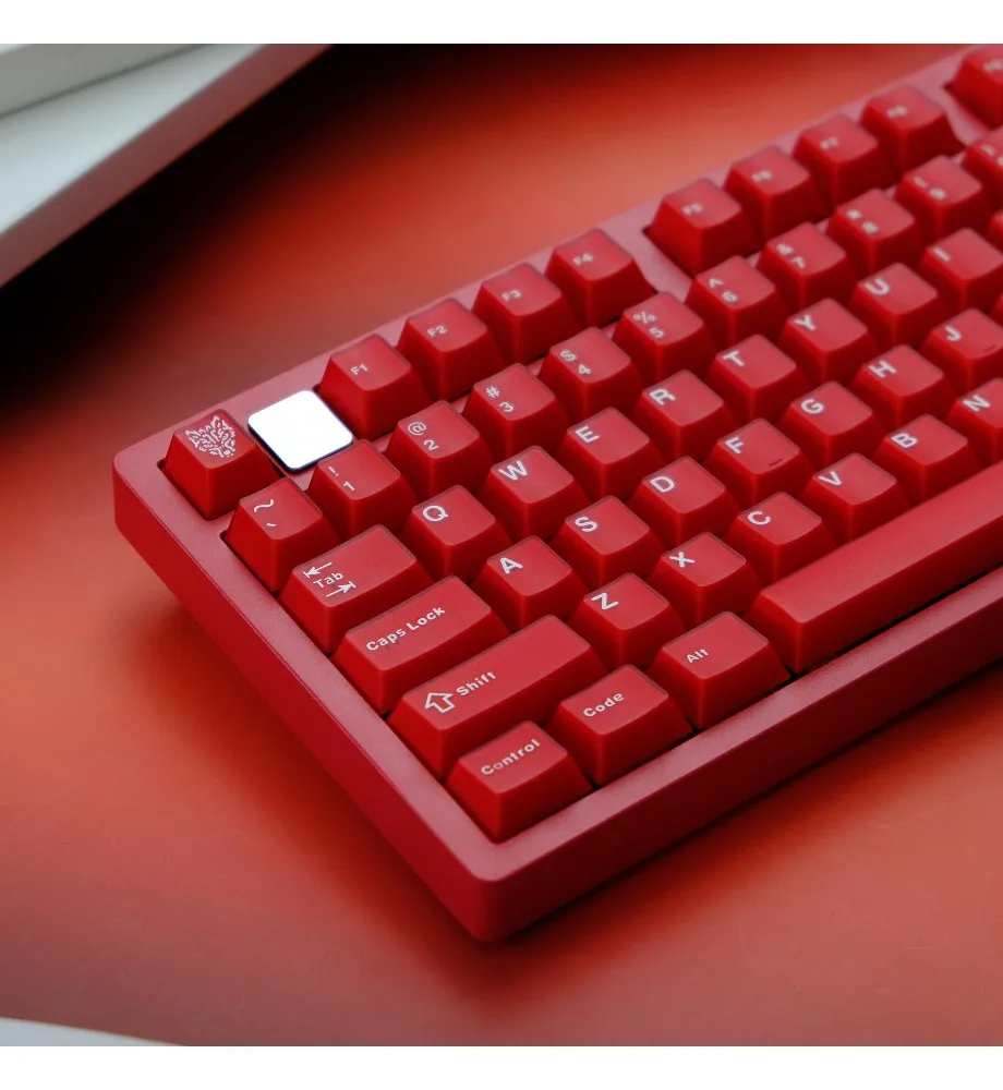 Ruby semi-transparent magnetic axis mechanical keyboard keycap ABS two-color molding original Wooting Made68