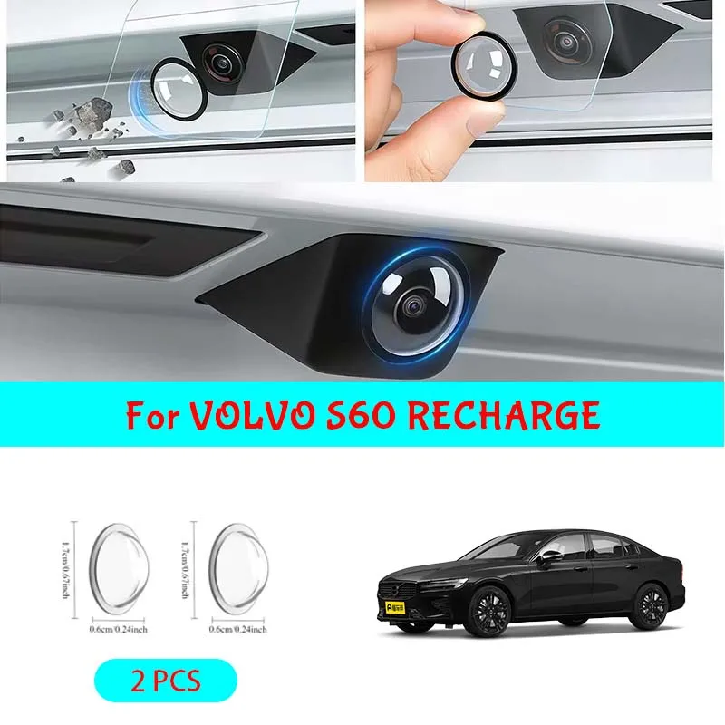 For VOLVO S60 RECHARGE Car camera protective cover lens cover 360° All-Round Lens Guard Protector Cover