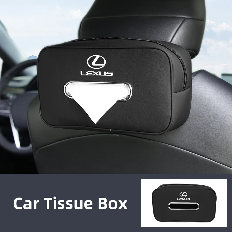 Car Seatback Tissue Box Armrest Paper Napkin Storage Bag Accessories For Lexus UX250h RX450h CT200h RX400h NX300h RX300 RX350