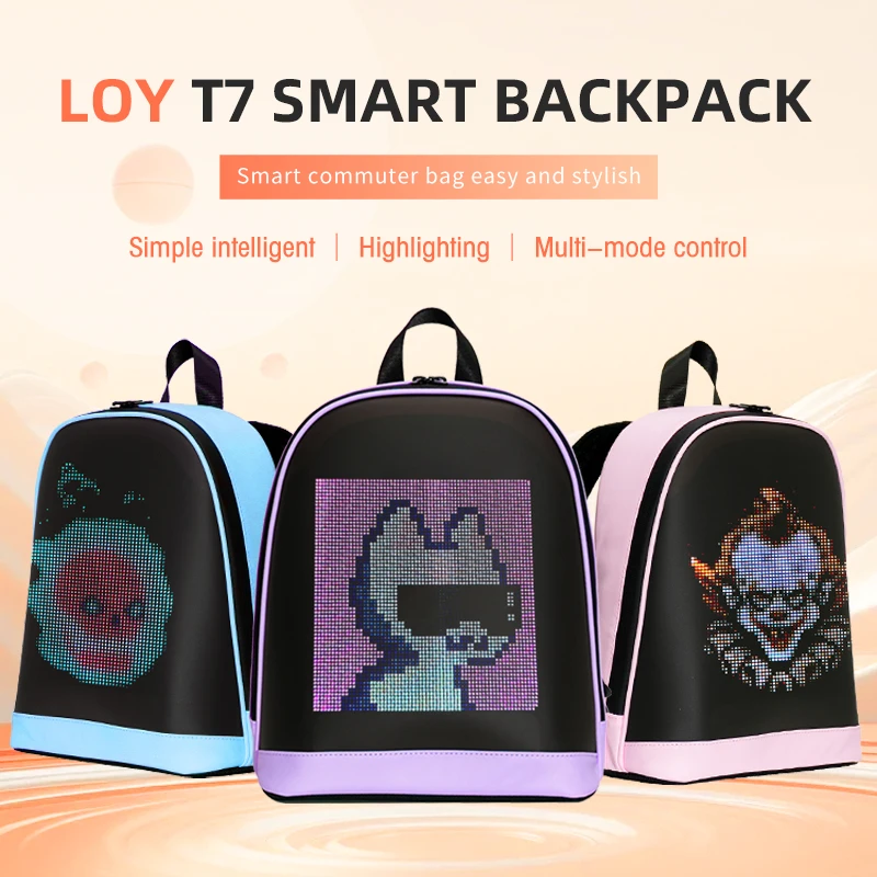 LED Advertising Backpack APP Control Advertising Business Bag Waterproof Outdoor Pixel Screen Bag for Outdoor Travel Schoolbag