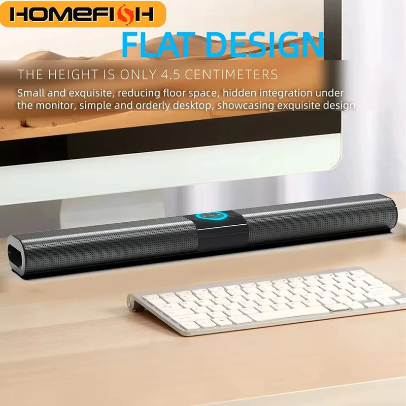 Soundbar For TV Subwoofer Bluetooth Speaker Sound Bar Box Music Wireless Radio FM Computer Home Theater Desktop Remote Control