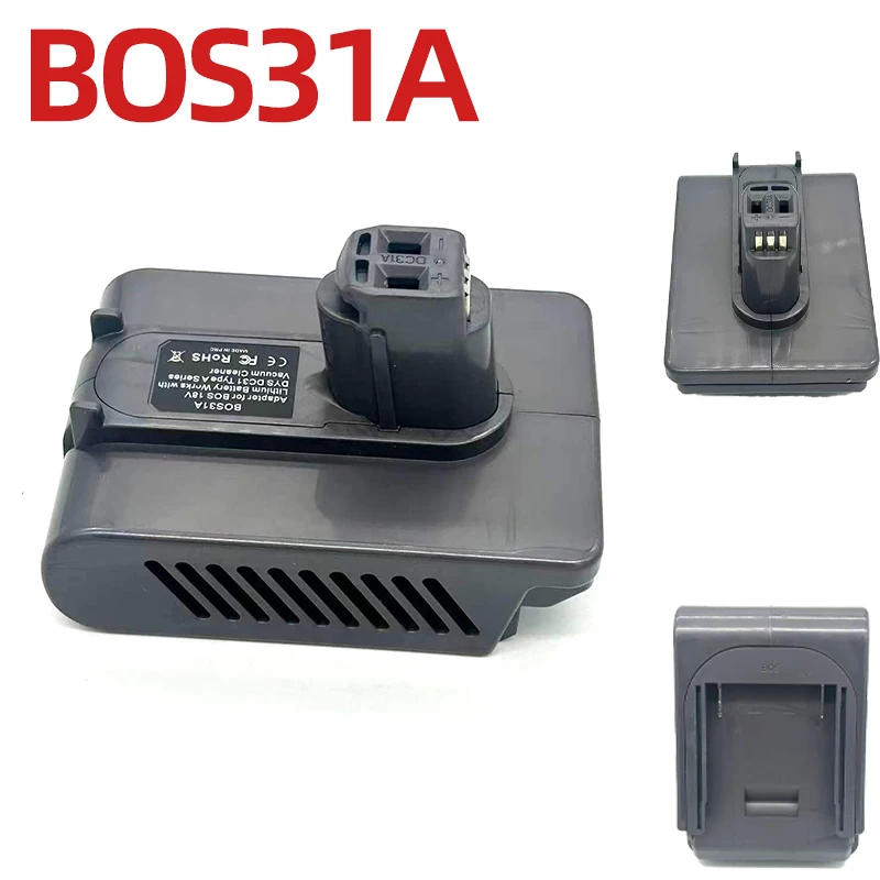 BOS31A Power Tool Battery Adapter Converter for Adapting for Bosch 18V Lithium-ion Batteries To for Dyson Type A Vacuum Cleaners