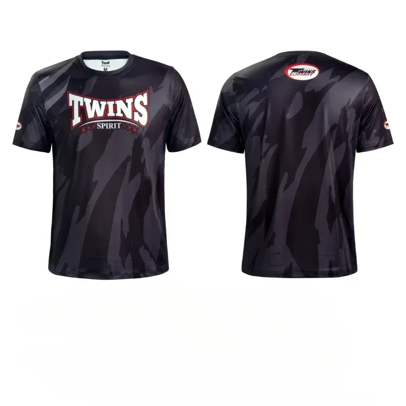 Muay Thai Short Sleeve Fast Drying Boxing Men's Women's Outdoor Sports Training T-Shirts 3D Print Fast Drying T-Shirts
