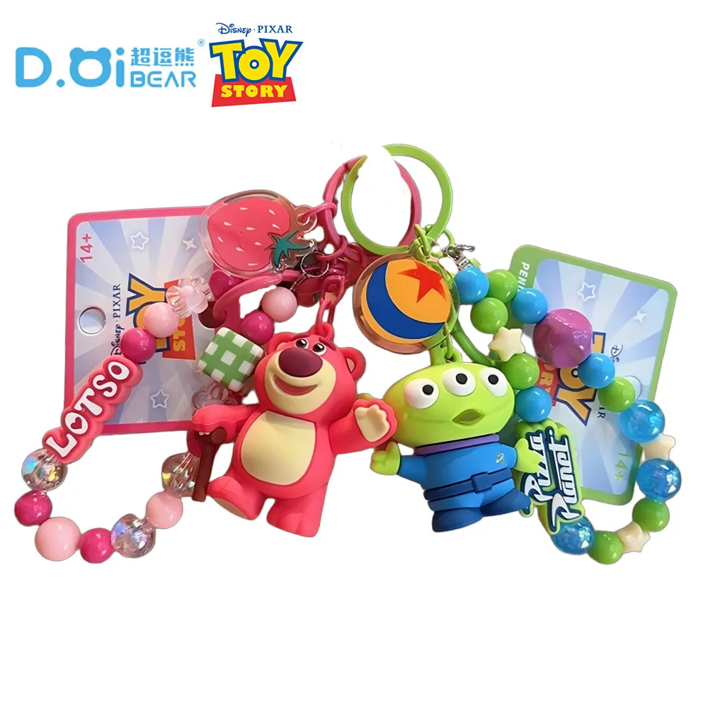 Official Toy Story Alien Lotso Cute Keychain Backpack Ornaments Exquisite Backpack Pendant Accessories Surprise Festival Gifts
