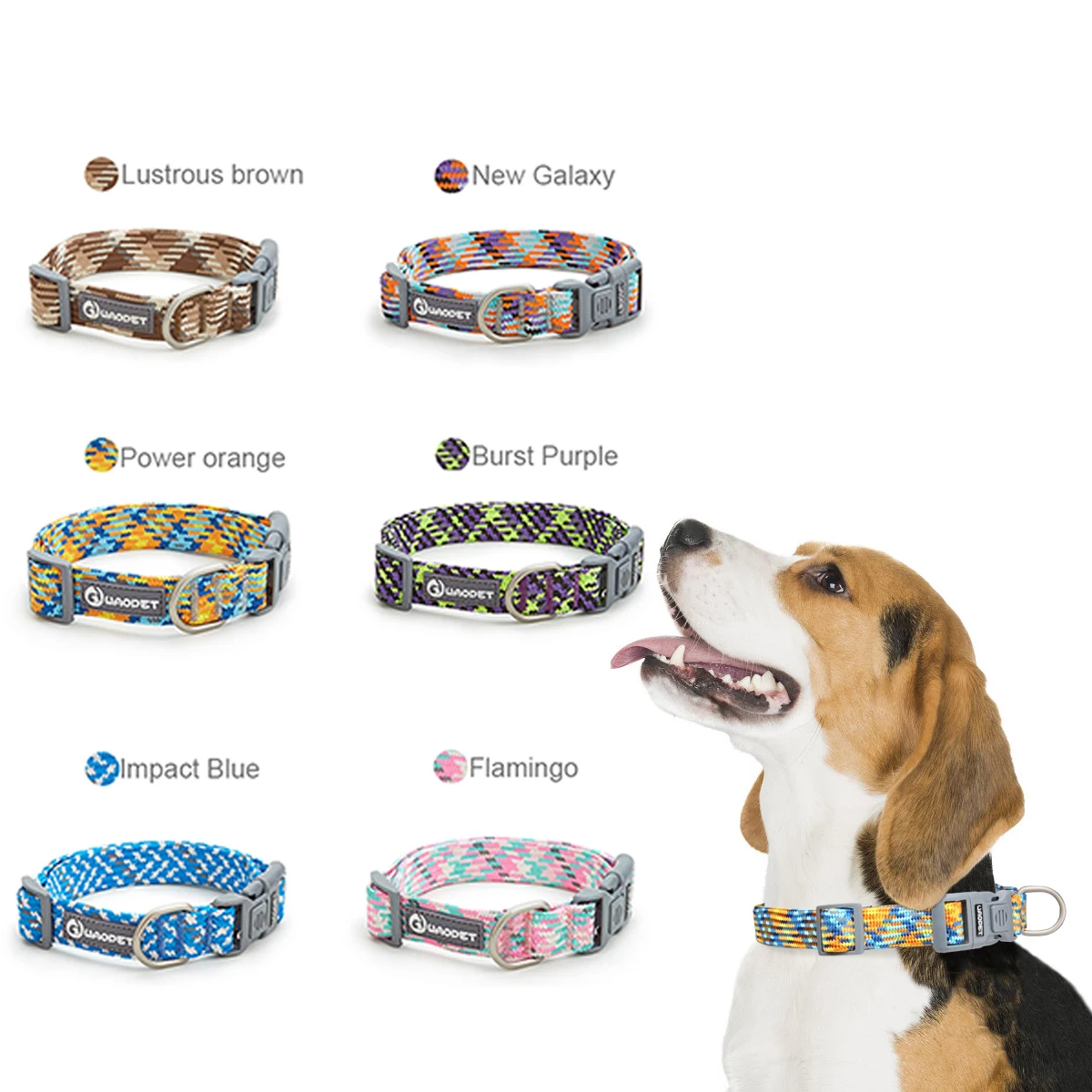 Reflective Collar for Dog and Cat, Colorful Adjustable Collar, Safety Protective, Anti-Lost Collar for Kitten, Puppy Accessories