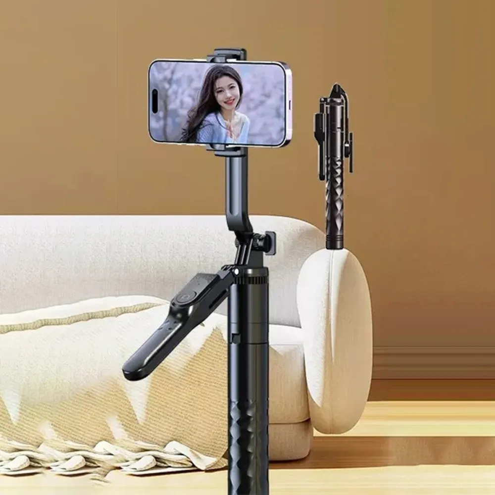 1.75m Telescopic Selfie Stick Adjustable Extension Pole Bluetooth Selfie Stick Extendable Lightweight Selfie Stick Tripod