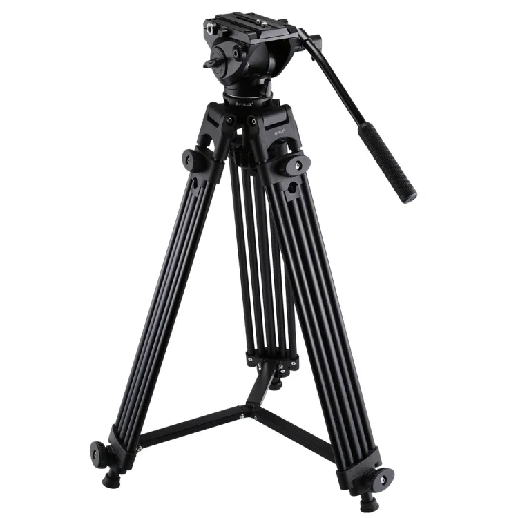 PULUZ 3 in 1Extendable Heavy professional Video Camcorder Vlog Tripod Mount Kit for DSLR