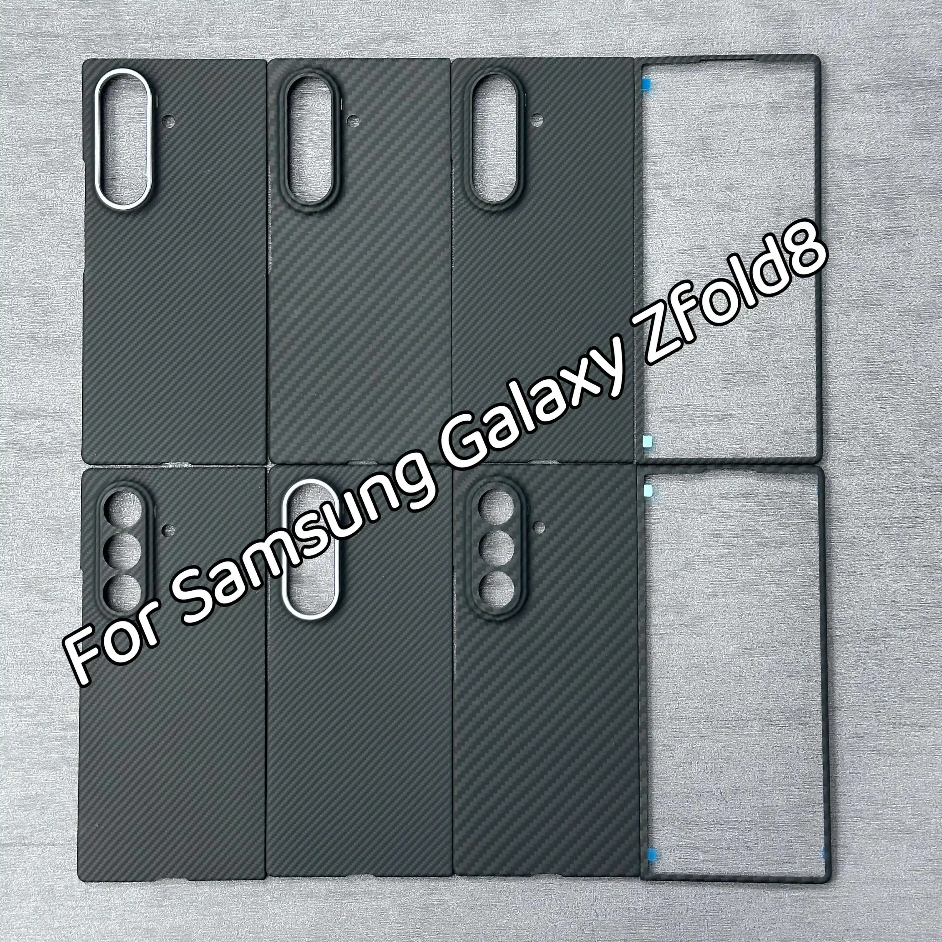 For Galaxy Z Fold 8 Ultra Kevlar Aramid Fiber Case, 600D Ultra Thin Magnetic Cover,Protection Bumper with Raised Camera Ring