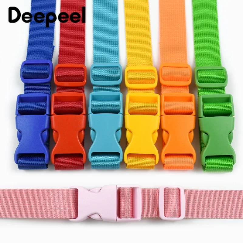 2/5Set 20/25mm Nylon Webbing Tape Plastic Release Buckle for Bag Strap Backpack Tri-Glide Slider Clasp Adjuster Hook Accessories