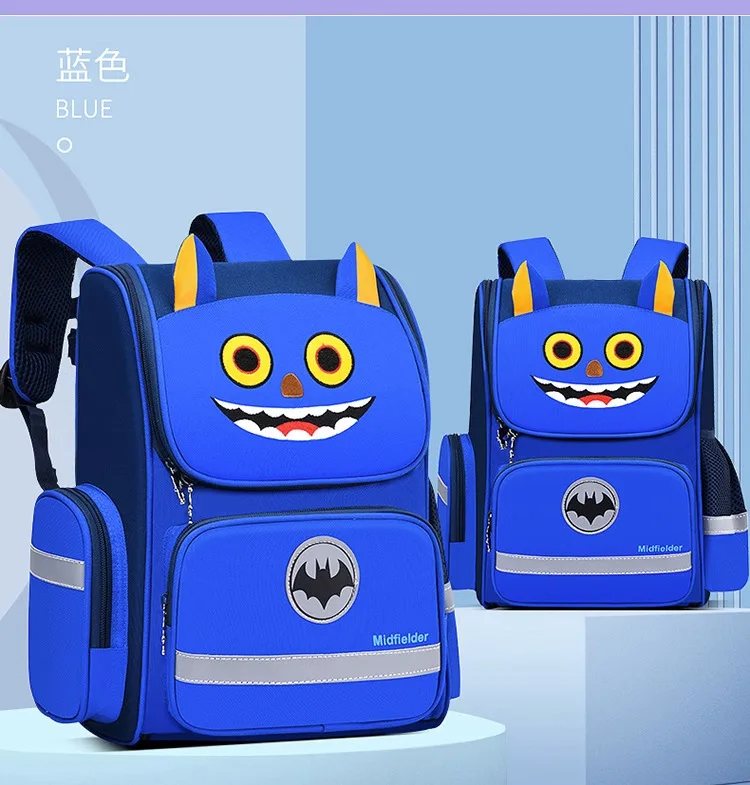 Cartoon Backpack for Elementary School Kids Grades 1-6,Lightweight Bookbag for Boys Girls,Ergonomic Daypack with Padded Straps
