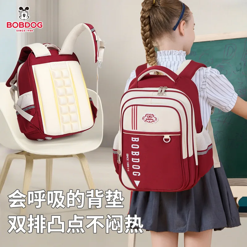 Backpack for Girls Grades 1-6,Burden-Reducing School Bag for Elementary Students,Ergonomic Kids Bookbag,Back to School