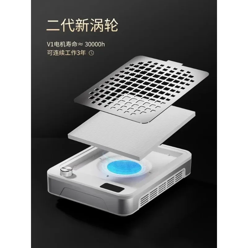 Professional silent large suction grinding and unloading nail dust machine vacuum cleaner nail salon special tools