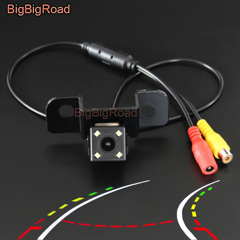 BigBigRoad For honda spirior 2013 Car Intelligent Dynamic Trajectory Tracks Rear View Backup Camera Night Vision Waterproof