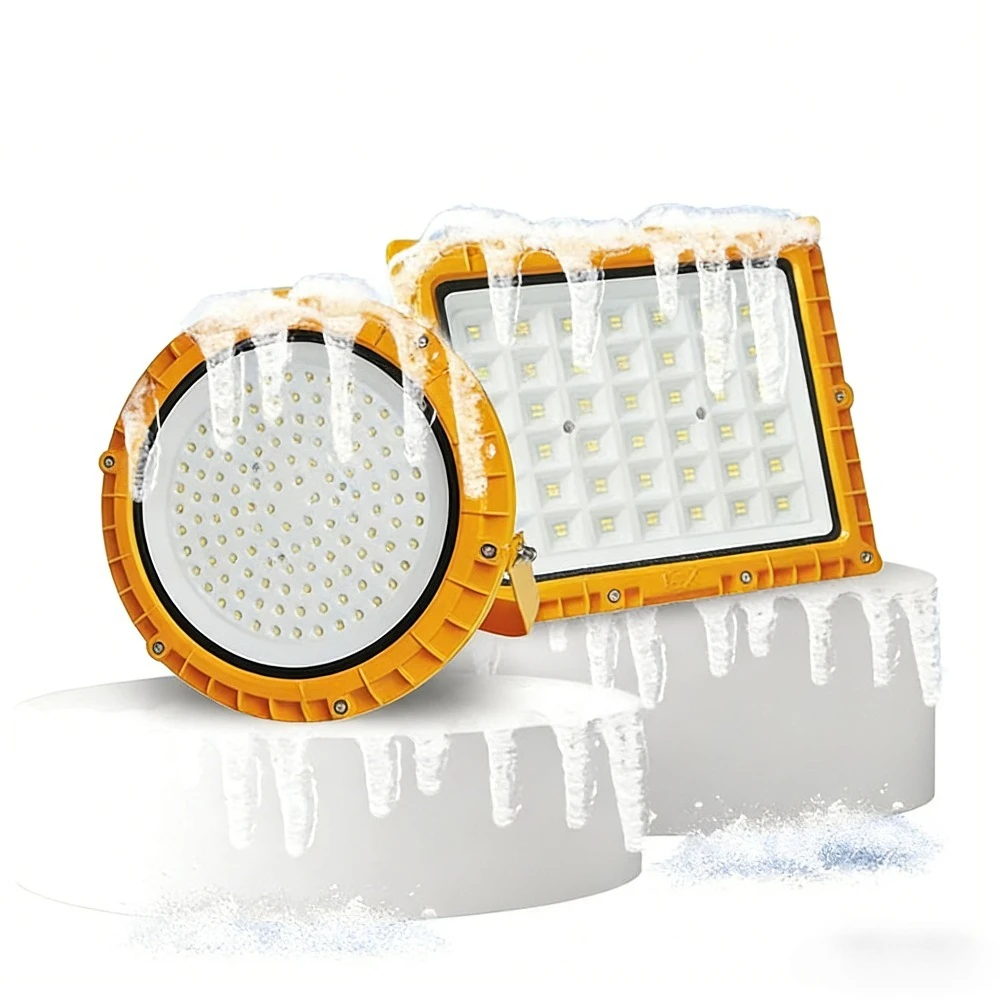 Explosion-Proof LED High Bay Light 100W 200W Tri-proof Cold Storage Lamp for High/Low Temperature & Dust Environments