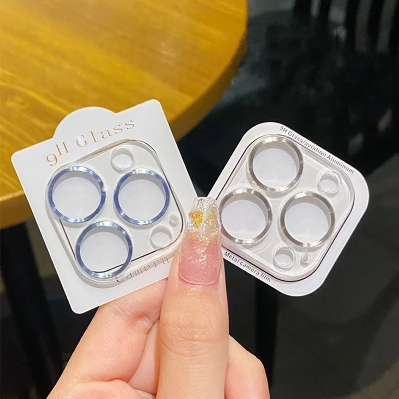 Metal Camera Lens Protector Glass For iPhone 14 16 15 13 17 Pro Max Air 12 13 Mini 14 15 16 Plus Camera Protective Glass Film