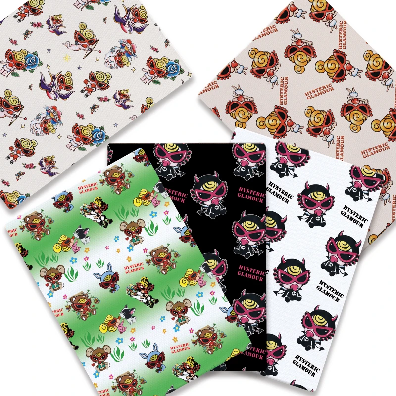 Classic cartoon DIY cotton fabric polyester cotton hand sewn and patchwork quilted baby dress curtain dresshome printing popular