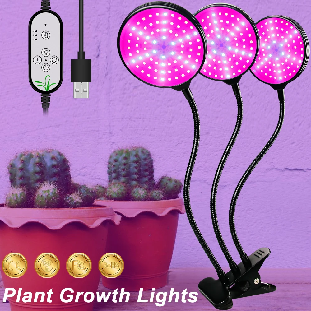 USB LED Grow Light 5V LED Grow Light Full Spectrum For Plants Lamp Aquarium For LED indoor Vegetable Flower seedling Grow Tent