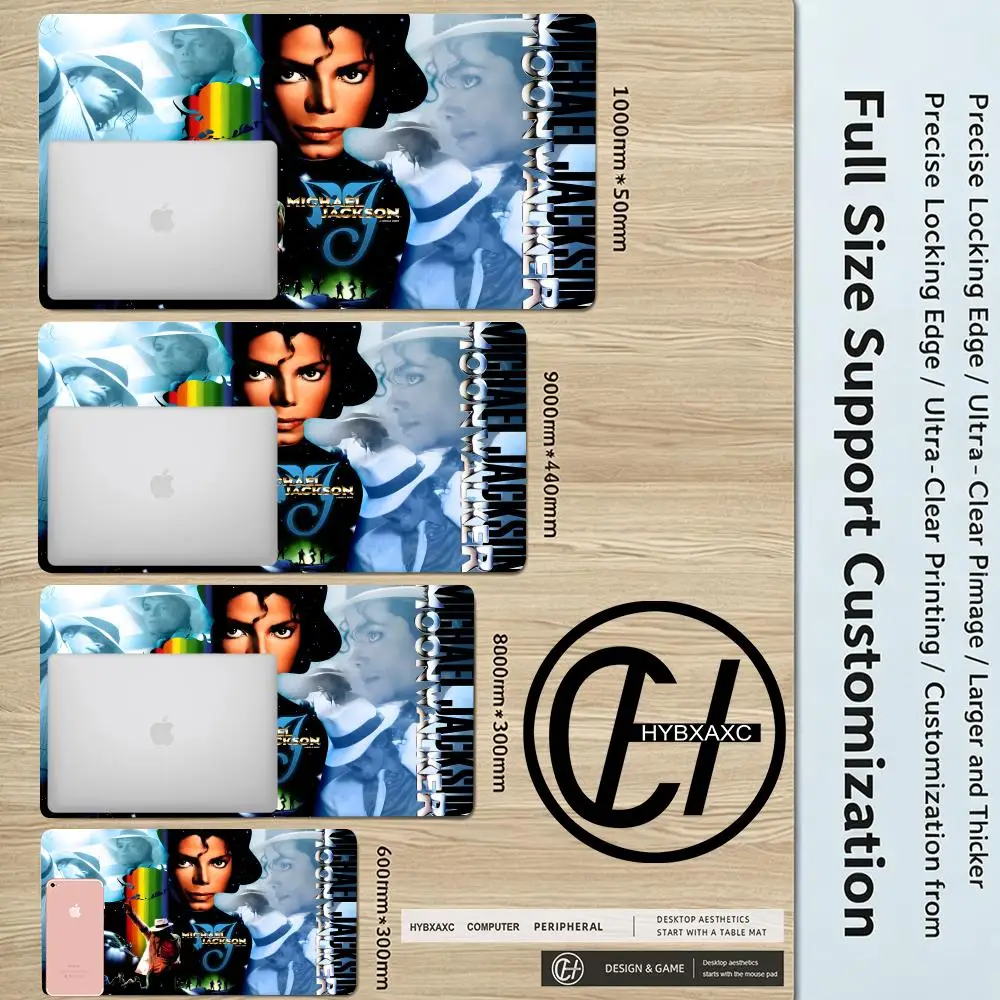 M-Michael J-Jackson Mouse Pad Large Desk Mat Keyboard Ergonomic Office Rubber PC Non-slip Anti-fray Home Custom Best Price