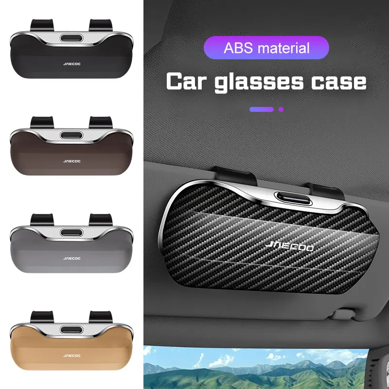 For Chery Jaecoo J5 EV J7 J8 PHEV J6 J4 Car Visor Glasses Case Premium ABS Flocking Inner Sunglasses Storage Box Car Accessories