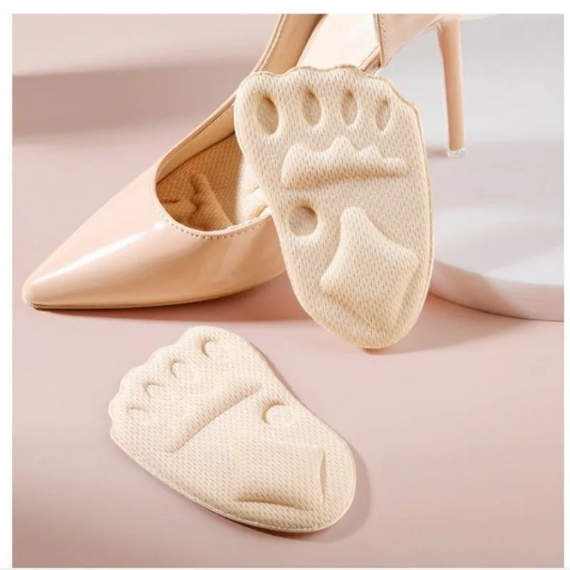 1Pair Forefoot Half Insoles High Heels Shoe Size Reducing Pads Anti-Pain Toe Protection Foot Cushion for Women