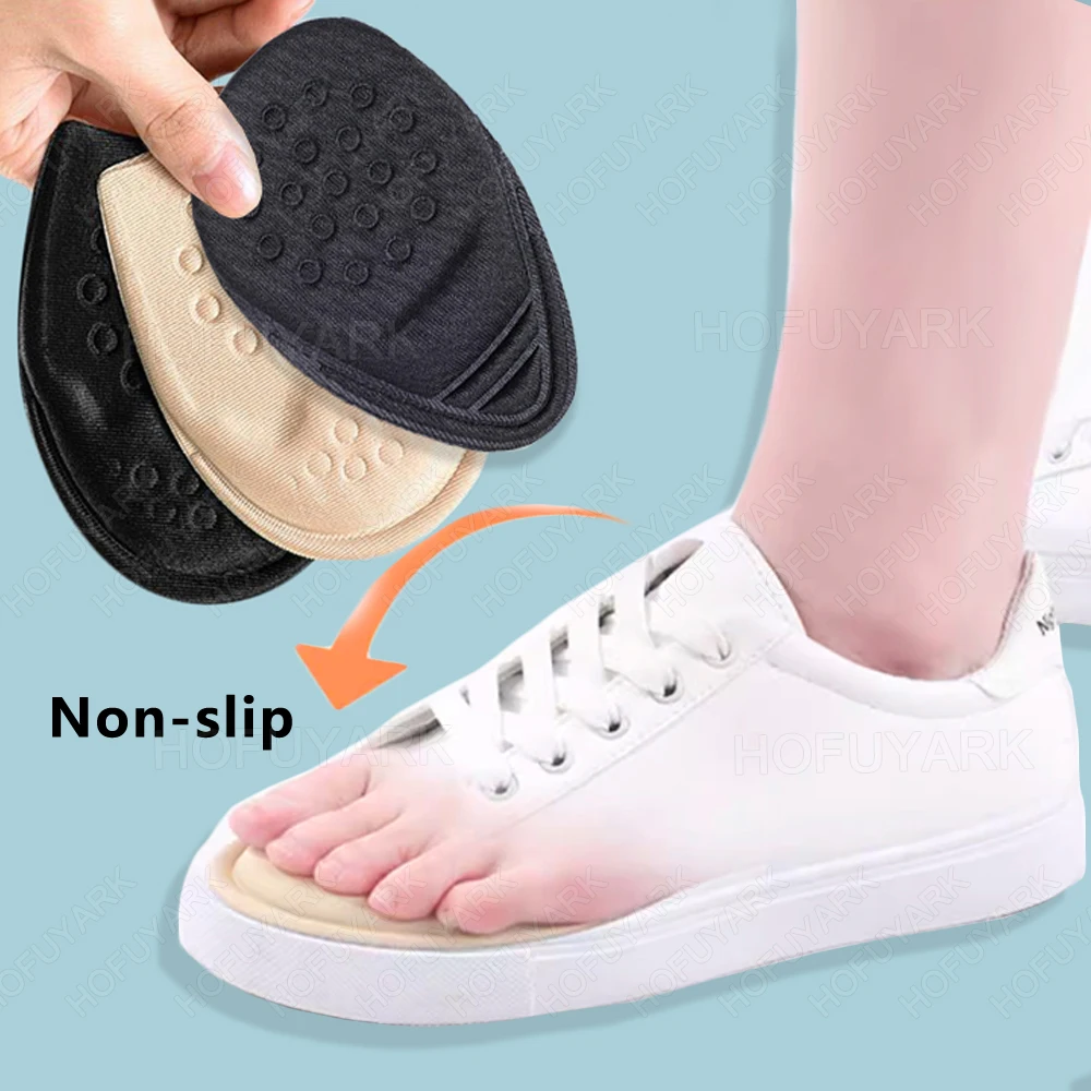 Forefoot Insert Sole Non-slip Half Insoles for Shoes Size Reducer for Sneakers & High Heels Big Size Filler Pain Relief Shoe Pad