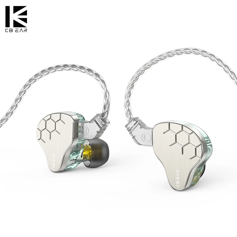 KBEAR Lark Hybrid 1DD+1BA Driver KS1 Headset HiFI Earphone Cable Headphone Music Sport In Ear Monitor Wired Headset Earbuds IEMs