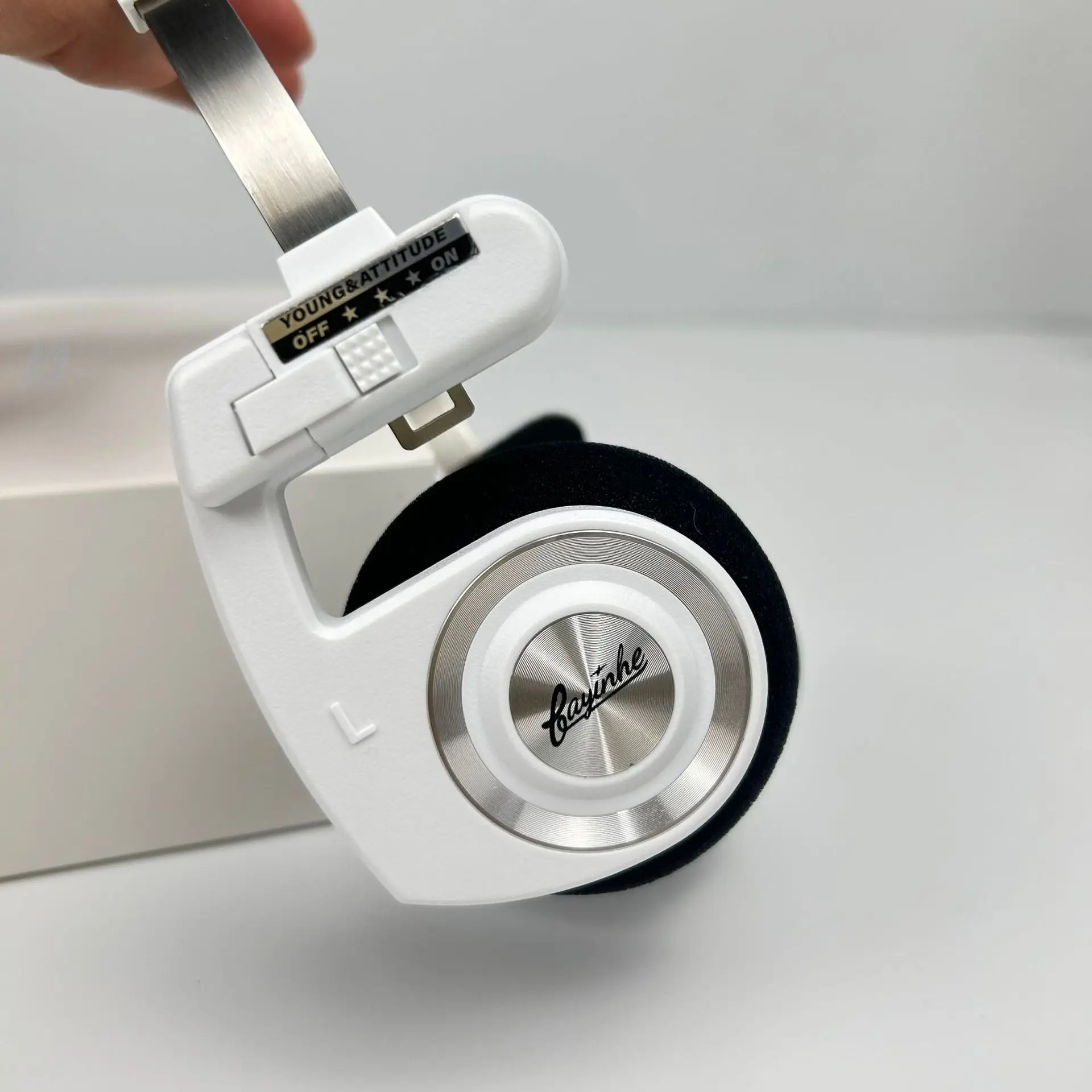 H1PRO Wireless Bluetooth 5.3 Headphones Headworn Wireless Hifi Stereo Foldable Alloy Headset For Ins Popular Decoration Gifts