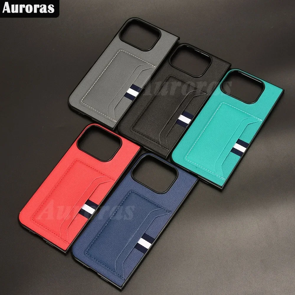 Flip Case For Google Pixel9 Pro Fold Case Luxury Wallet Litchi Leather Flip Case foldable Shockproof Shell For Fold Wallet Shell
