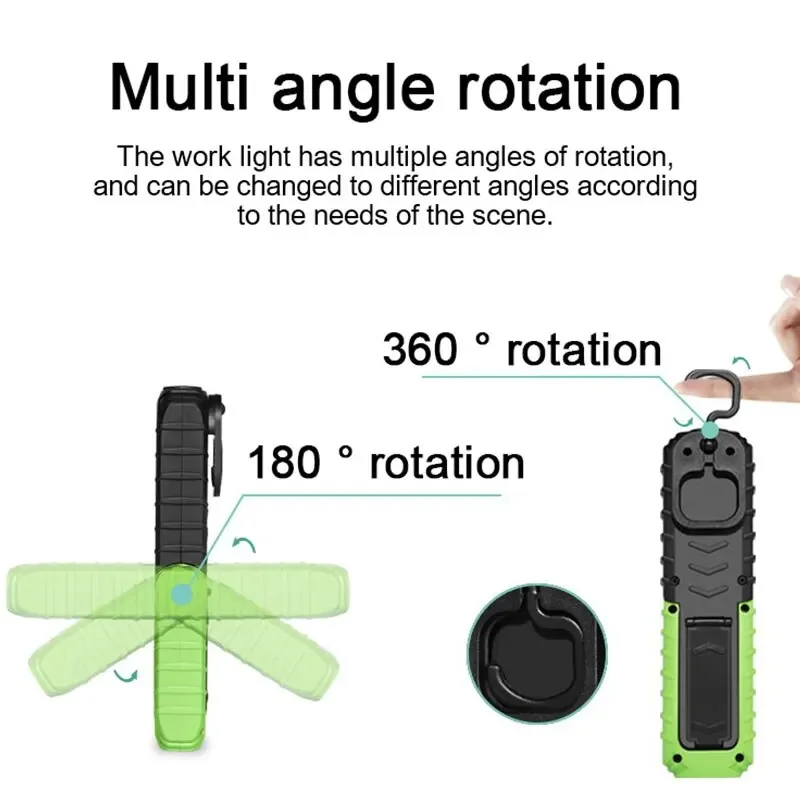 F5 Usb Rechargeable Flashlight Waterproof Cob Torch Light Portable Powerful Lantern For Home Camping Hiking Outdoor Led Lamp