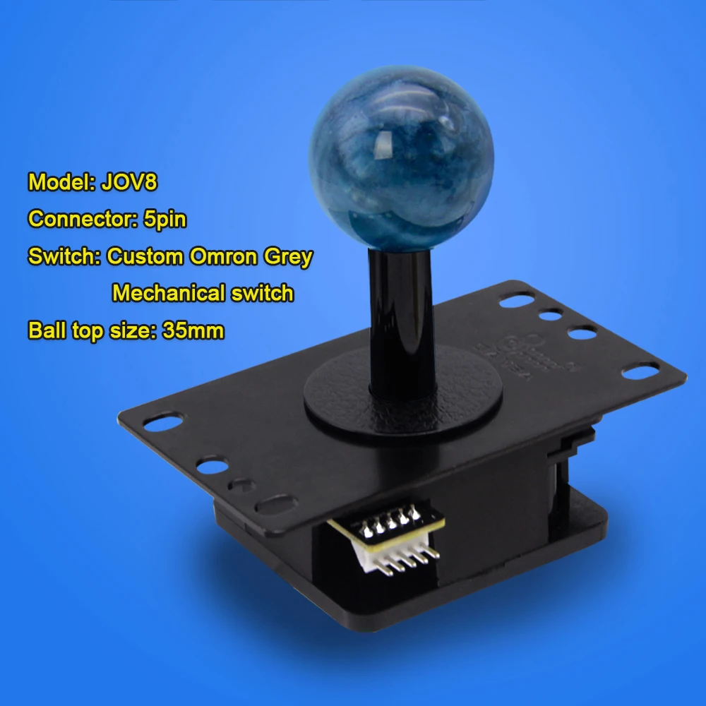 Qanba Gravity V8 Arcade Game Joystick Silent Lever JOV8S JCV8 Joystick Arcade Accessories DIY Parts Obsidian 2/Drone 2