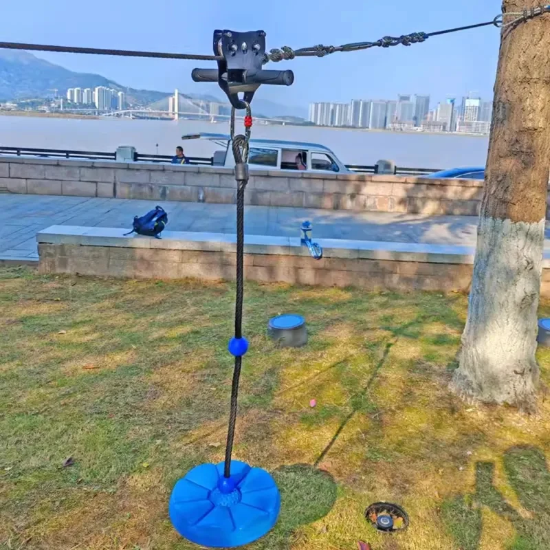 Kids Zipline Outdoor Aerial Sliding Pulley Early Education Physical Fitness Training Equipment
