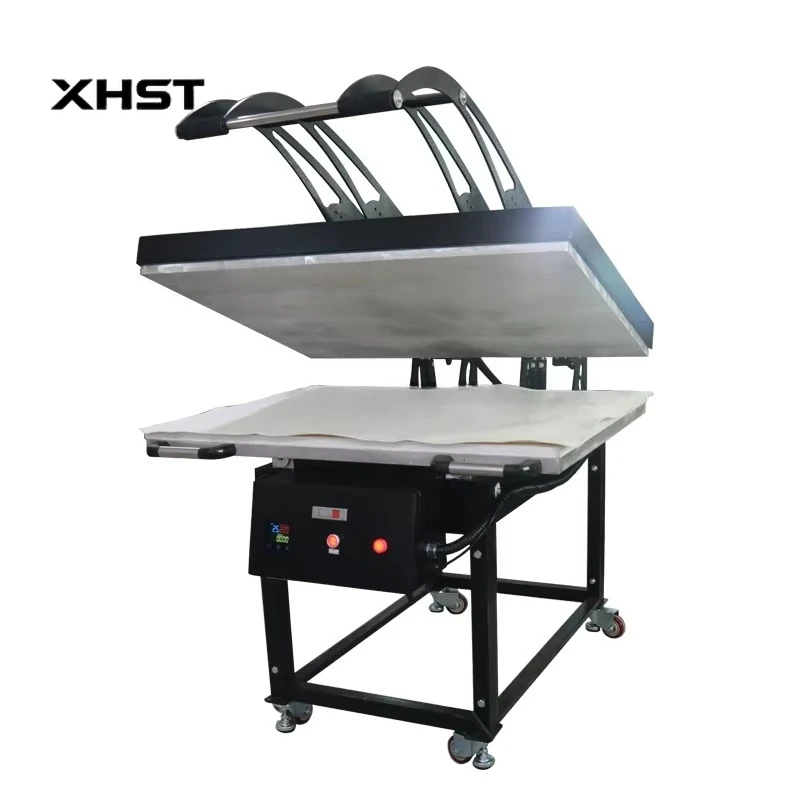 Semi-Automatic 80*100CM High Pressure T-Shirt Heat Press Machine Leg Heat Transfer Sublimation Multi-Function Unit New Condition