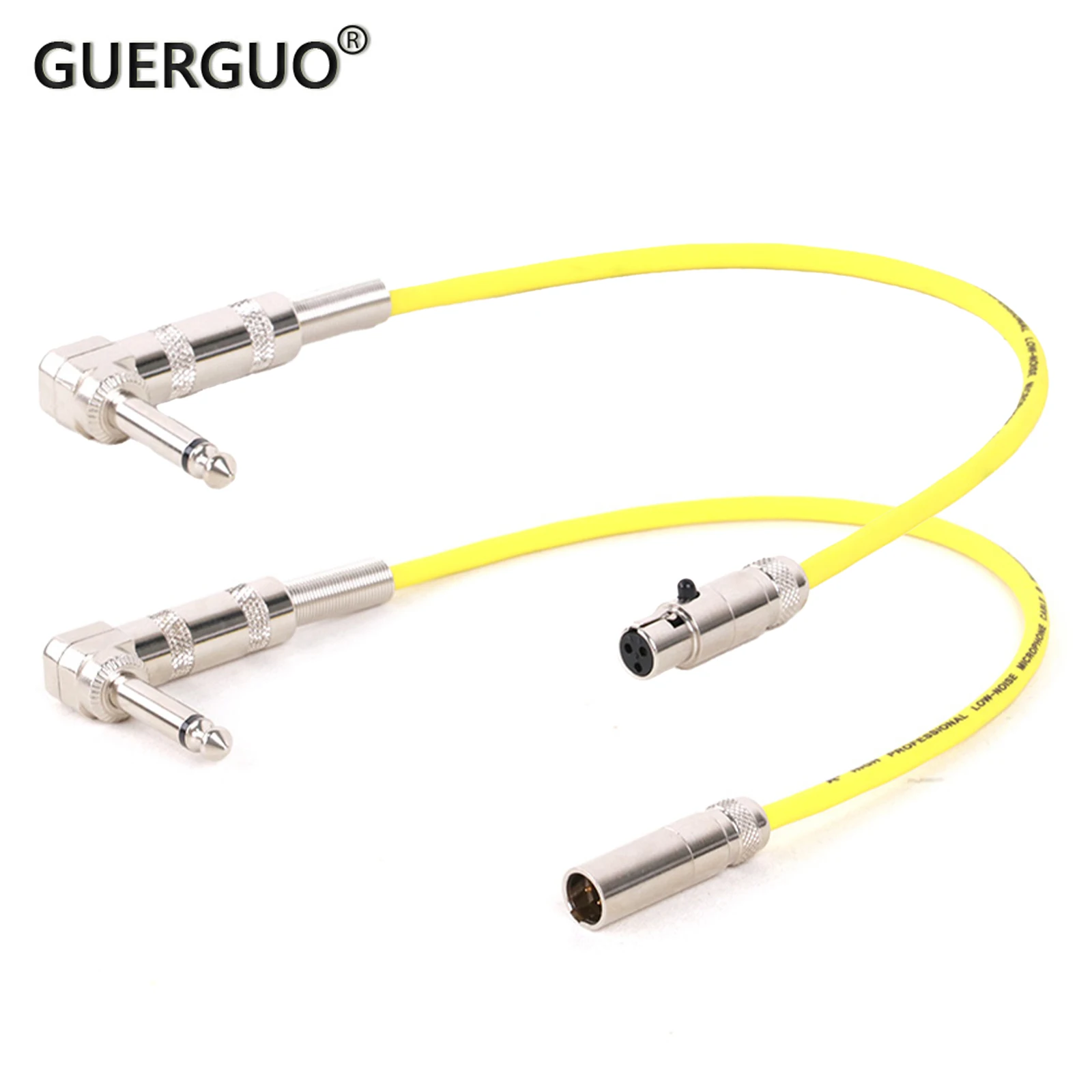 1PC 3-pin mini xlr to 6.35mm 1/4 TS guitar bass instrument cable for akg pocket transmitter wireless microphone system wire cord