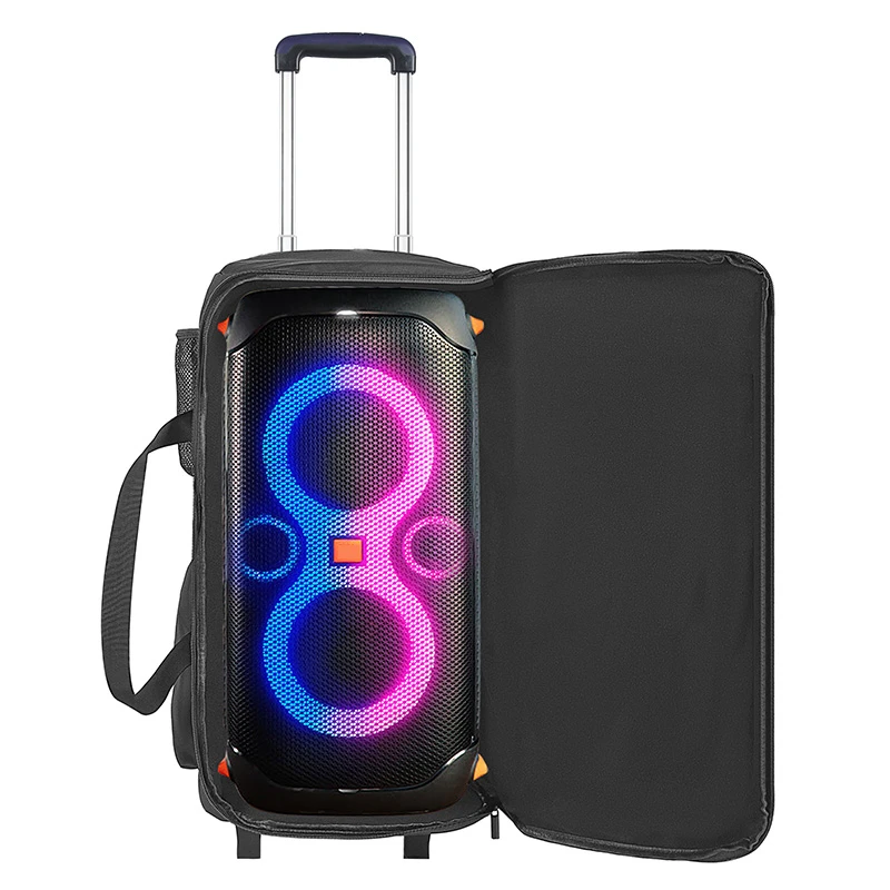 Case Bag for JBL PARTYBOX 110/100 Speaker Trolley Rolling Tote Bag Portable Party Speaker Bag Case with Retractable Pull Handle
