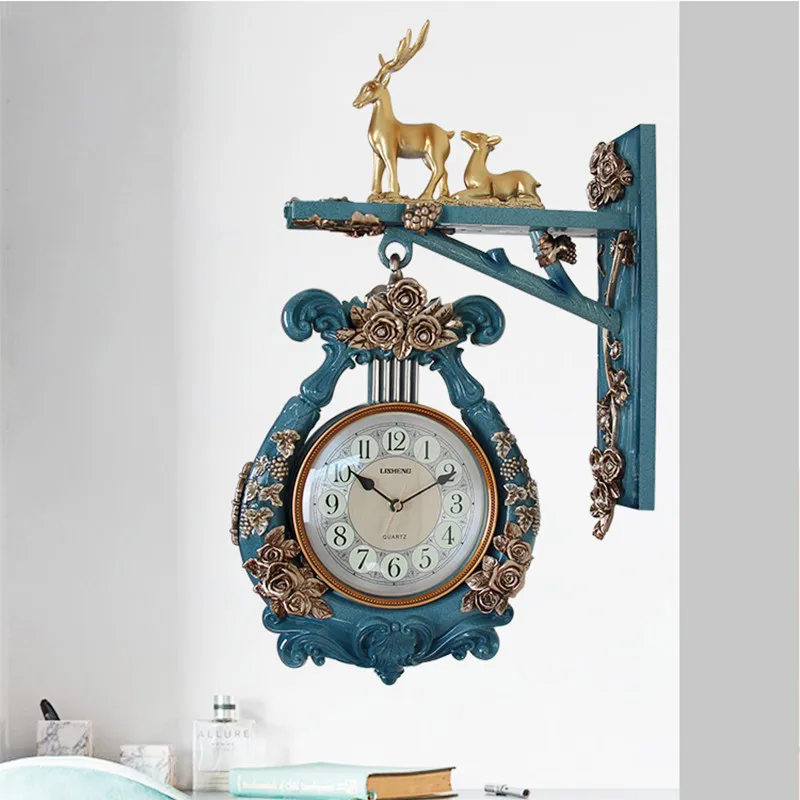 Vintage Digital Clock Wall Living Room Luxury Table Cute Wall Clocks Aesthetic Xenomorph Horloge Murale Ornaments Home Decor