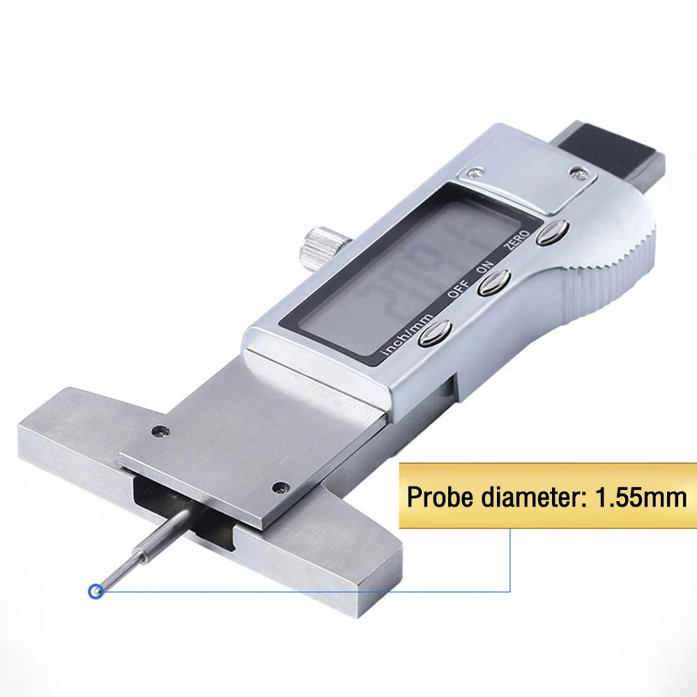 Digital High Accuracy Car Tyre Tread Depth Gauge with Brake Pad Shoe Monitoring System