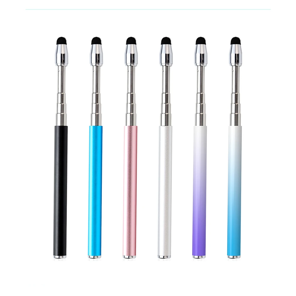 Touch Screen Stylus Pen Retractable Universal Pen For Phone Tablet Finger Reading Sticks Telescopic Rod Teaching meeting Tool