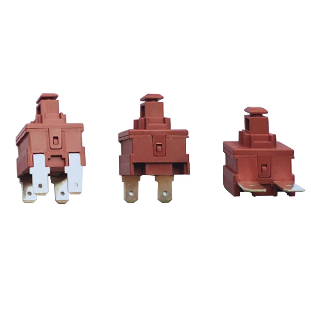 Power Switch Push Button 2Pin 4Pin KAN-L5 7.5A 250V AC 15A 125V Water Heater Vacuum Cleaner Self-locking Power Switch