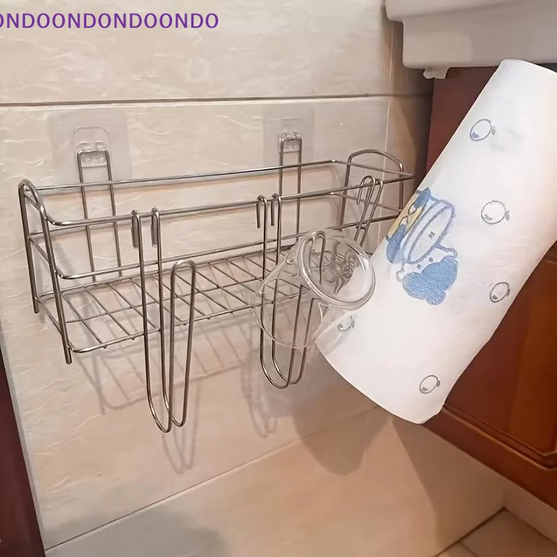 Drill Free Hanging Kitchen Cup Drying Rack Waterproof Storage Organizer for Coffee Mugs Water Bottles Home Bar Accessory