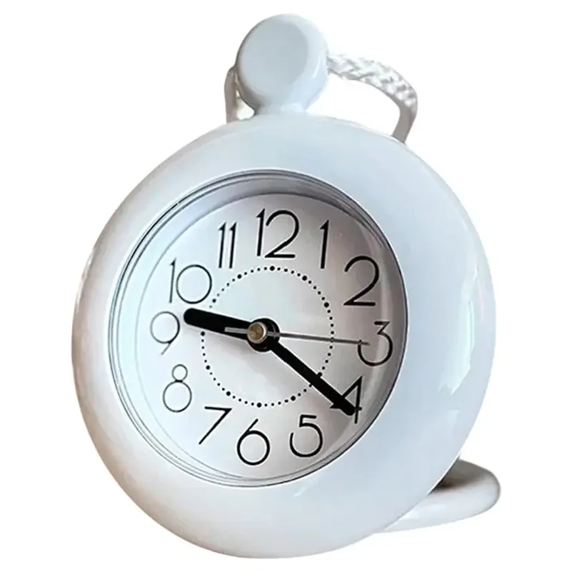 A25F-1Pc Bathroom Clock Waterproof 11.5Cm Diameter With Nylon Lanyard For Kitchen Bedroom Home Improvement Accessories