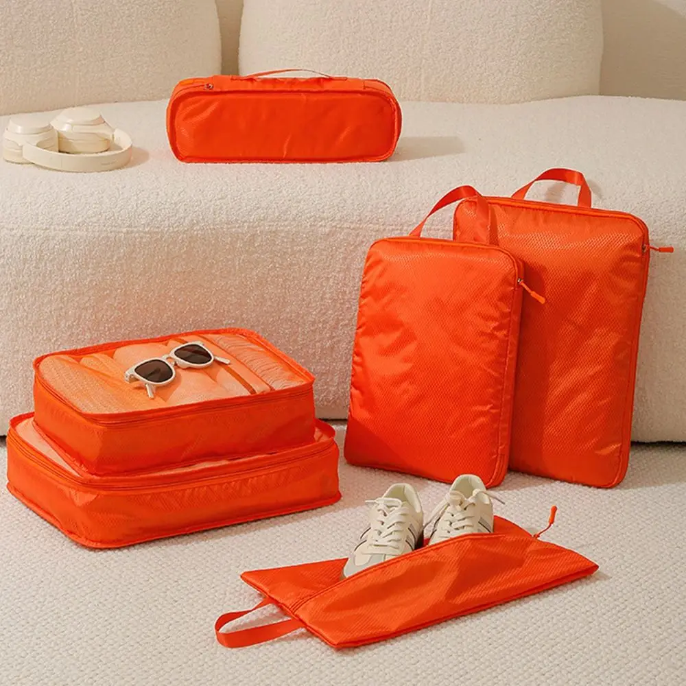 6PCS/Set Large Capacity Travel Storage Bag Dustproof Space Saving Sorting Bag Waterproof Compression Packing Cube Shoes